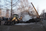 Разрыв на теплотрассе