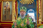 В праздник отдания Пятидесятницы митрополит Зиновий совершил Литургию в соборном храме Иоанно-Богословской Макаровской обители
