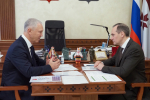Артём Здунов провел встречу с губернатором Херсонской области Владимиром Сальдо